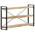 thumbnail image 5 of vidaXL 3-Tier Industrial Adult Bookcase - 140x30x80 cm - Solid Mango Wood, 5 of 5