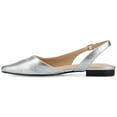 thumbnail image 2 of Journee Womens Daphnne Sling Back Pointed Toe Flats, Widths Available, 2 of 9