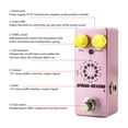 thumbnail image 1 of Rever Guitar Spring Rever Pedal Electric Guitar Effects Pedal True Bypass Zinc Alloy Shell DC 9V 6.35mm Input/Output Interface MIX/DWELL 2 Knobs  Mini Guitar Spring Rever Effector, 1 of 7