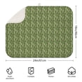 thumbnail image 2 of Green Bigfoot and Tree Pattern Dish Drying Mat for Kitchen 1 Pack, Ultra Absorbent Microfiber Dishes Drainer Mats,18"x24", 2 of 4