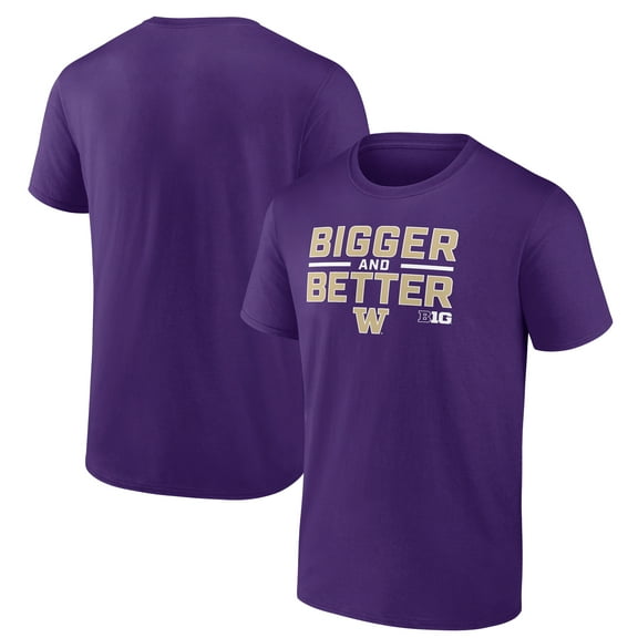 Men's Purple Washington Huskies Big Ten Bigger T-Shirt