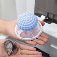 thumbnail image 5 of 1PC Sink Drain Filter Cover Floating Hair Filtering Mesh Removal Reusable Washing Machine Hair Filter Cleaning Mesh Bag Upgraded Pet Hair Remover 3PCS Floating Hair Filtering Mesh Removal Blue, 5 of 5