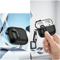 thumbnail image 5 of ELEHOLD Double Color Case For Airpods Pro 2nd Gen (2022) Full Body Protective Case Rugged Cover, with  Headphone - Shaped Safety Lock & KeyChain, Wireless Charging Support, Black, 5 of 7