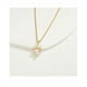 thumbnail image 2 of Collar  Zircón Corazón Mujer Dije Cadena Oro 18k, 2 of 4