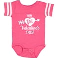 thumbnail image 3 of Inktastic My First Valentine's Day with White Heart and Arrow Boys or Girls Baby Bodysuit, 3 of 5
