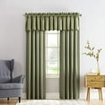 thumbnail image 3 of Sun Zero Barrow Energy Efficient Rod Pocket Curtain Panel, 54" x 84", Sage Green, One Panel, 3 of 6