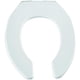 thumbnail image 2 of Asiento de inodoro comercial resistente que nunca se afloja ni reduce las llamadas, alargado, plástico, blanco, paquete de 2, 2 of 20