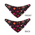 thumbnail image 3 of Naloa Geometric Hearts Dog Bandana Large and Small-Dog Scarf Bib Handkerchief Accessories for Dogs and Cats(S-L)-Small, 3 of 5