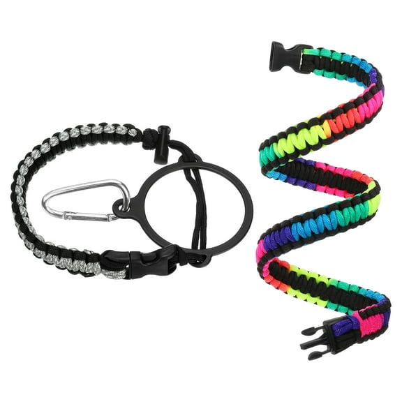 Paracord Handle, Water Bottle Handle Strap, Paracord Cap Strap Cord, Gray