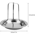 thumbnail image 2 of 1 Pc Green Stainless Steel Roast Chicken Rack Duck Rotisserie Rack Barbecue Grill Tools Silver, 2 of 5