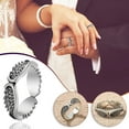 thumbnail image 1 of Fiudx Anillo de Ala Retro, Joyería de Compromiso Ajustable, Accesorio de Boda Único, Brillo Hipoalergénico, Regalo de San Valentín, Celebración de Aniversario, Prenda de Promesa Perfecta., 1 of 6