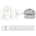 thumbnail image 4 of LYUMO Coussin Pliant en Acier Inoxydable 316, Attache en D pour Bateau, 4 of 8