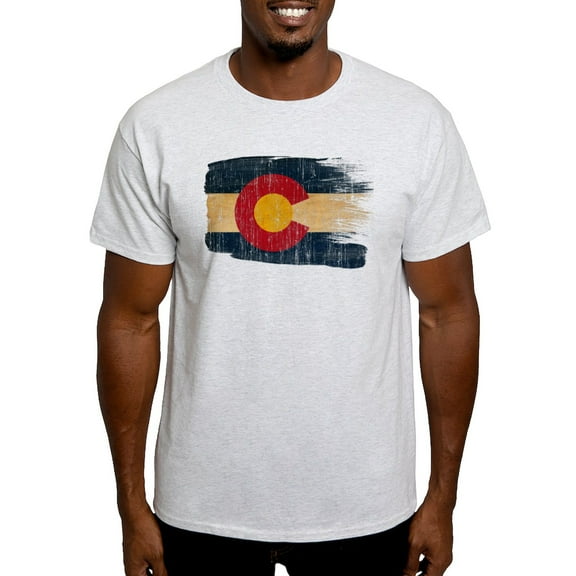 CafePress - Colorado Flag Light T Shirt - Men's Classic Graphic T-Shirt