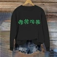 thumbnail image 6 of St. Patrick's Day Sweatshirt for Women Irish Shamrock Pullover Shirts Tops Sleeve Leaf Clover Shirt, 6 of 6