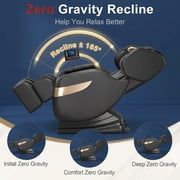 Massage Chair Full Body, Zero Gravity Massage Chair with 10 Fix Rollers, Heating, Foot Massage, Auto Modes, Bluetooth Speaker, Touch Screen Controller