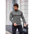 thumbnail image 5 of COOFANDY Mens Slim Fit Mock Turtleneck Thermal Pullover Sweater - Casual Basic Knitted Style, 5 of 8