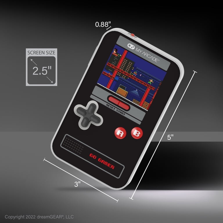 My Arcade 300-in-1 Handheld Game System, Black & Red photo 4