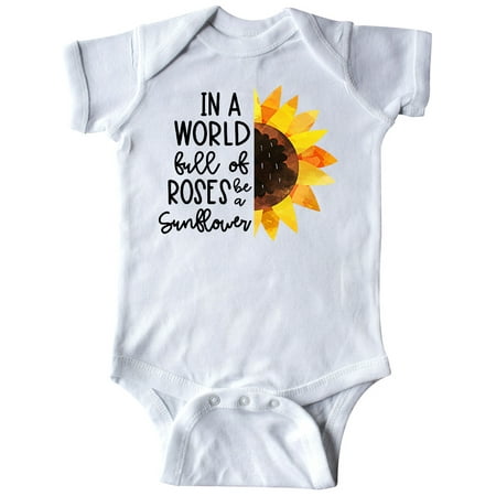 

Inktastic Summer In a World Full of Roses Be a Sunflower Gift Baby Boy or Baby Girl Bodysuit