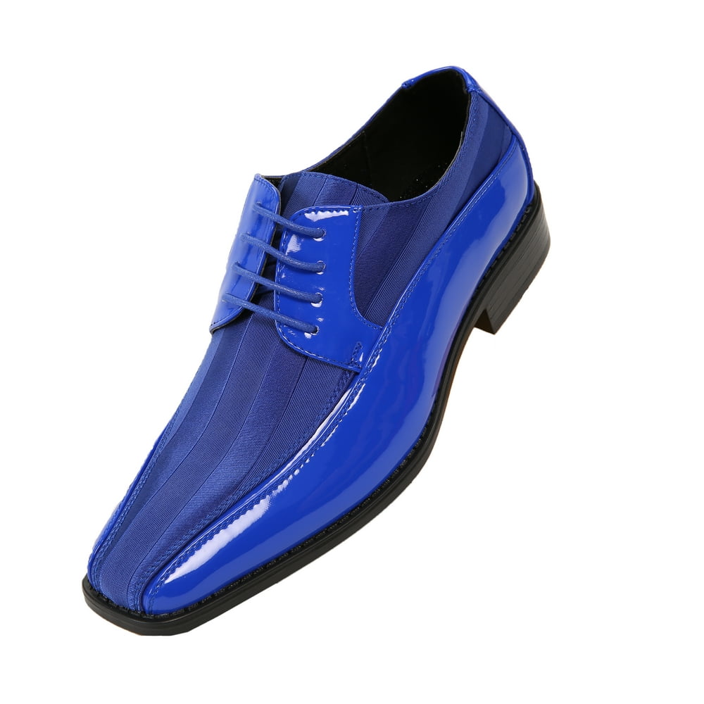 Viotti Viotti 179 Mens Striped Satin Lace Up Oxfords Formal Tuxedo