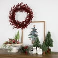 thumbnail image 3 of Northlight 18" Decorative Artificial Red Berry Christmas Wreath with Frosted Accents - Unlit, 3 of 7