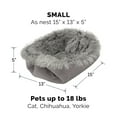 thumbnail image 3 of FurHaven | Convertible Self-Warming Cuddle Pet Mat & Bed for Dogs & Cats, Gray, Small, 3 of 11