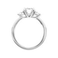 thumbnail image 4 of 2 Carat DEW Moissanite 10K White Gold Three-Stone Engagement Ring, 4 of 4
