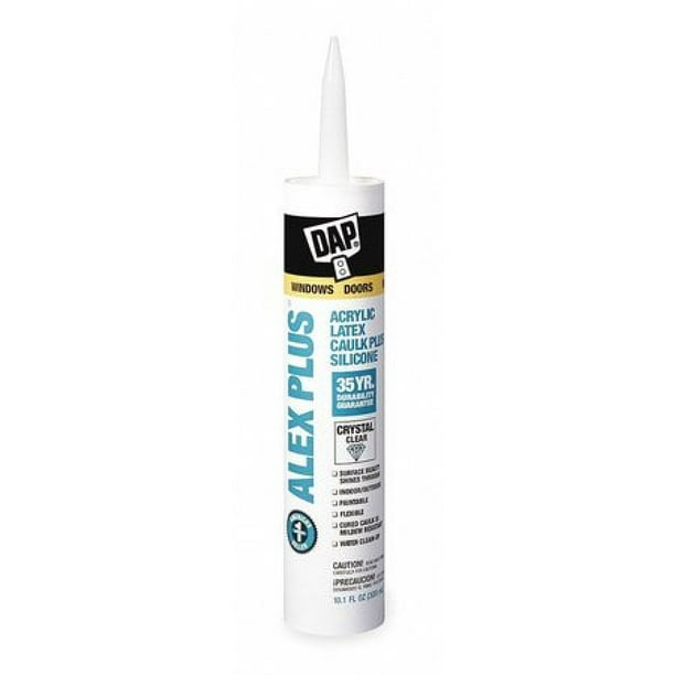Dap 18401 10.1 Oz. Crystal Clear Alex Plus Acrylic Latex Caulk Plus