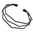 thumbnail image 1 of Brazalete abierto Yinane de acero inoxidable negro, 1 of 6