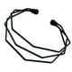 thumbnail image 1 of Brazalete abierto Yinane de acero inoxidable negro, 1 of 6
