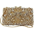 thumbnail image 6 of Baguery Women's Luxury Crystal Diamond Rhinestone Clutch - Detachable Chain, Glitter Evening Bag for Party Wedding​, 6 of 6