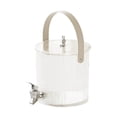 thumbnail image 1 of Dispensador de bebidas heladas, cubo de tetera de frutas, dispensador de bebidas de agua con soporte y tapa para fiesta, bebida, leche, té helado, 1 of 8