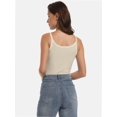 thumbnail image 4 of Women's Slim-Fit Strap Camisole Tank Top - Basic Cami Undershirt, 4 of 6