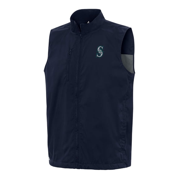 Men's Antigua Navy Seattle Mariners Brisk Full-Zip Vest