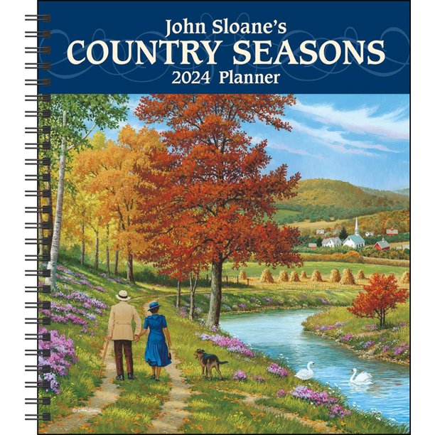 John Sloane's Country Seasons 12Month 2024 Monthly/Weekly Planner