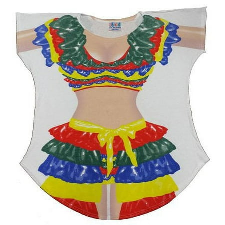 Cha Cha Girl Bikini Body Tee Shirt Cover-Up #71 (One Size Fits Most)