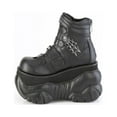 thumbnail image 3 of Demonia BOXER-70 Men's 4" Platform Ankle Boots with Straps & Embroidered Spider Web Side Panels, 3 of 5