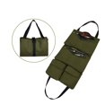 thumbnail image 2 of Bolsa de almacenamiento de herramientas de lona para parte trasera de coche, rollo de almacenamiento plegable para trabajo de carpintería, color verde, 1 unidad JM, 2 of 5