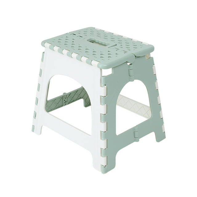 Yeacher Home Use Foldable Stool Outdoor Portable Space-Saving Thickened Step Stool Adults Students Sturdy Folding