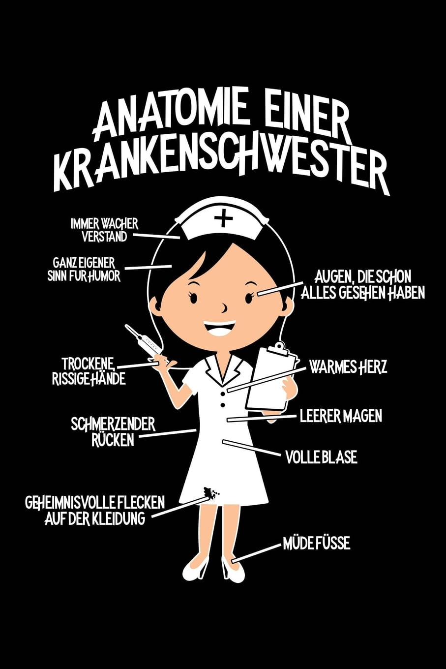 Krankenschwester-Anatomie : Notizbuch / Notizheft Für Krankenpflegerin