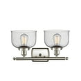thumbnail image 2 of 916-2W-PC-G73-Innovations Lighting-Bell - 2 Light Bath Vanity In Industrial Style-11 Inches Tall and 18 Inches Wide-Polished Chrome Finish-Light Smoke, 2 of 7