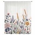 thumbnail image 2 of Spring Floral Sheer Curtains 84 Inches Long, Farmhouse Flowers Elegant Pastoral Light Filering Curtains, Breathable Simi Curtain Privacy Drapes for Living Room Bedroom Lightweight Window Treatment, 2 of 9