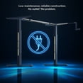 thumbnail image 3 of Mount-It! Hand Crank Sit-Stand Black Desk Frame with White Tabletop, 3 of 9