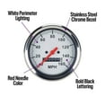 thumbnail image 6 of 6-Gauge Vehicle Instrument Kit: White Face, 3-3/8" Mechanical Speedometer & Tachometer, 2-1/16" Fuel, Temp, Oil & Volt Gauges, Stainless-Steel Bezel, Incandescent Lighting, Easy Installation, 6 of 12
