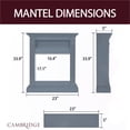 thumbnail image 5 of Cambridge Sienna 34'' Freestanding Electric Multi-Color LED Fireplace with Log Insert and Remote , Slate Blue, 5 of 5