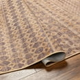 thumbnail image 5 of Hauteloom Inali Natural Jute Looking Recycled Material Living Room, Bedroom Area Rug - Machine Washable - Brown, Burgundy - 3' x 5', 5 of 8