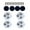 White, variant on Small Furniture Rollers with Not Drill Designs & 360 Degree Rotates Adhesive Small Casters for Home & Use