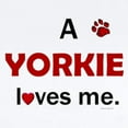 thumbnail image 2 of CafePress - A Yorkie Loves Me Infant Bodysuit - Baby Light Bodysuit, Size Newborn - 24 Months, 2 of 4