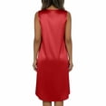 thumbnail image 4 of BOVXNPU Pajama Dress For Women Women Solid-Color V-neck Sleeveless Cotton Nightgown Dress Women Sleepwear, 4 of 5