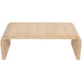 thumbnail image 3 of Maklaine Contemporary Natural White Finish Oak Wood Coffee Table, 3 of 40