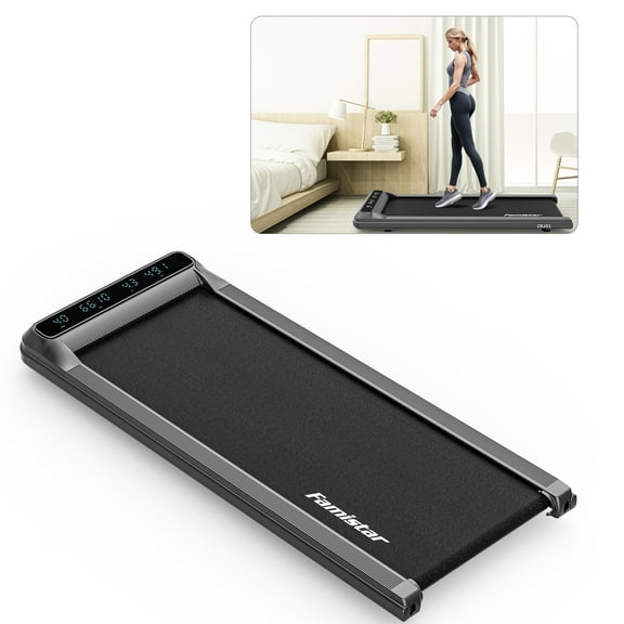 Walking Pad Treadmill , 2.5HP Under Desk Treadmill for Home, Electric Jogging Running Treadmill, Quiet and Stable Pad w/265 lbs Capacity, Remote Control, LCD Display, HiFi Bluetooth Speaker